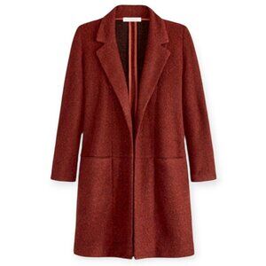 Adyson Parker Rust Women's Notched Collar Rock Duster XS Polyester Errand Jacket